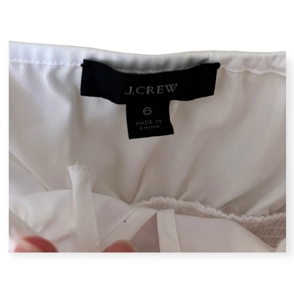 J Crew White Midi Dress Pleated - Picture 3 of 4